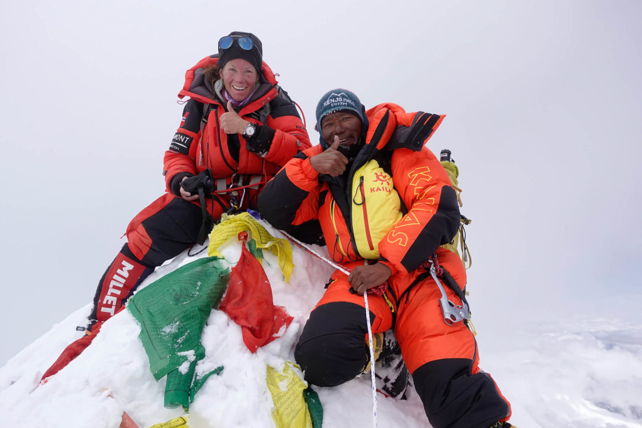 Kristin Harila und Tenjin Lama Sherpa